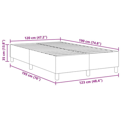Struttura letto piattaforma Grigio Verde 120 x 190 cm | homemem39