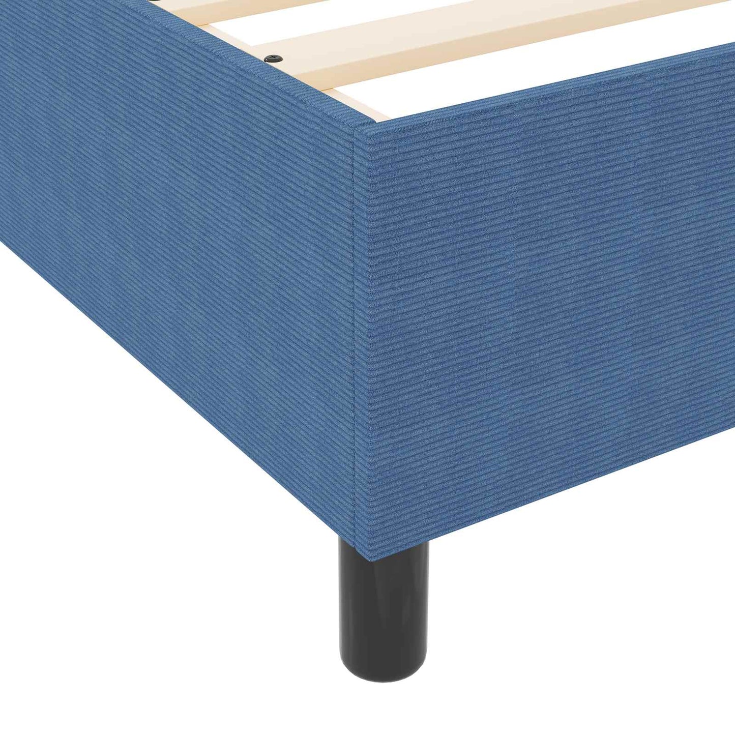 Struttura letto piattaforma Blu 140 x 190 cm Tessuto in Cords | homemem39