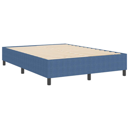 Struttura letto piattaforma Blu 140 x 190 cm Tessuto in Cords | homemem39