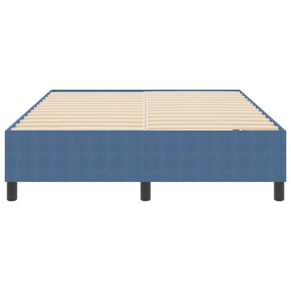 Struttura letto piattaforma Blu 140 x 190 cm Tessuto in Cords | homemem39