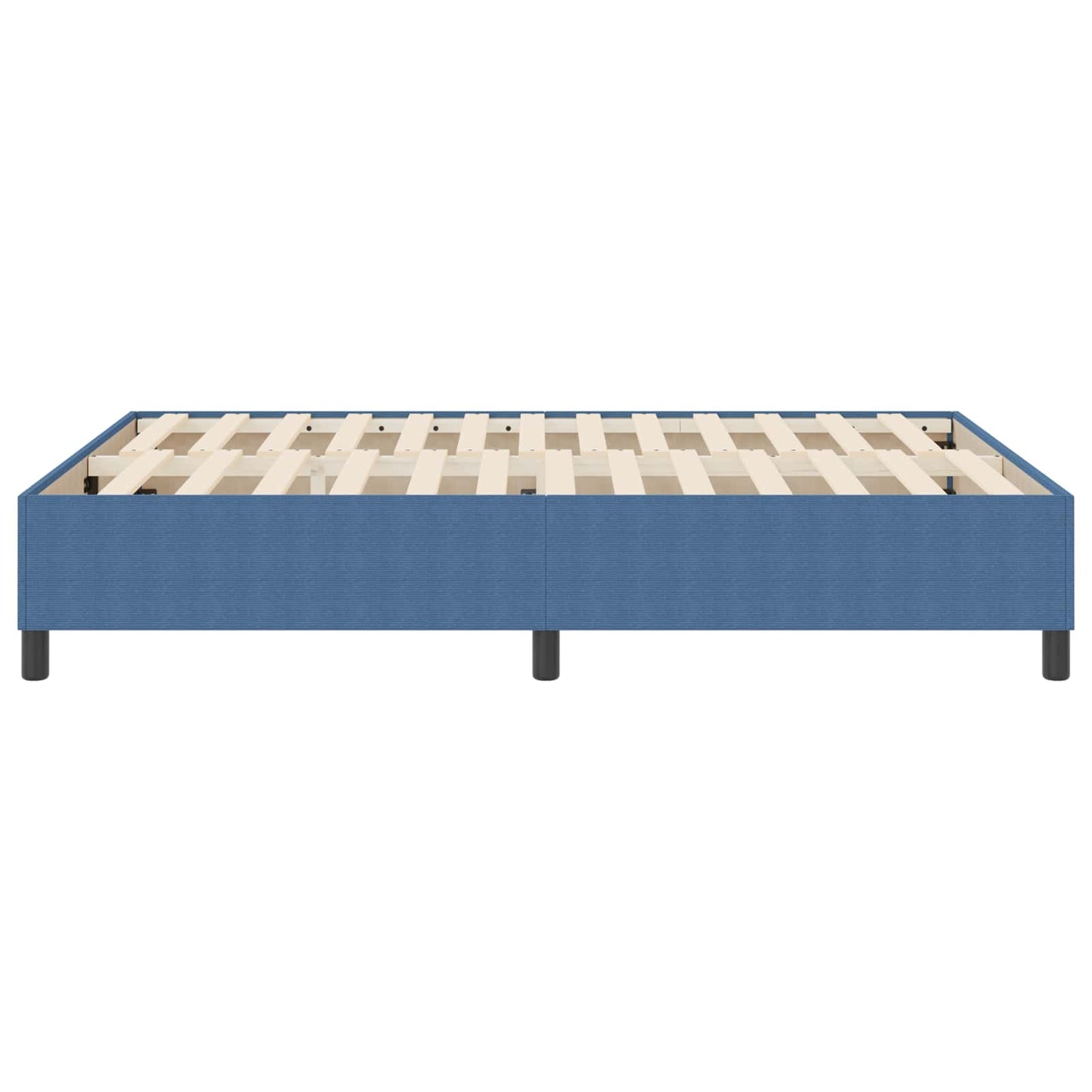Struttura letto piattaforma Blu 140 x 190 cm Tessuto in Cords | homemem39