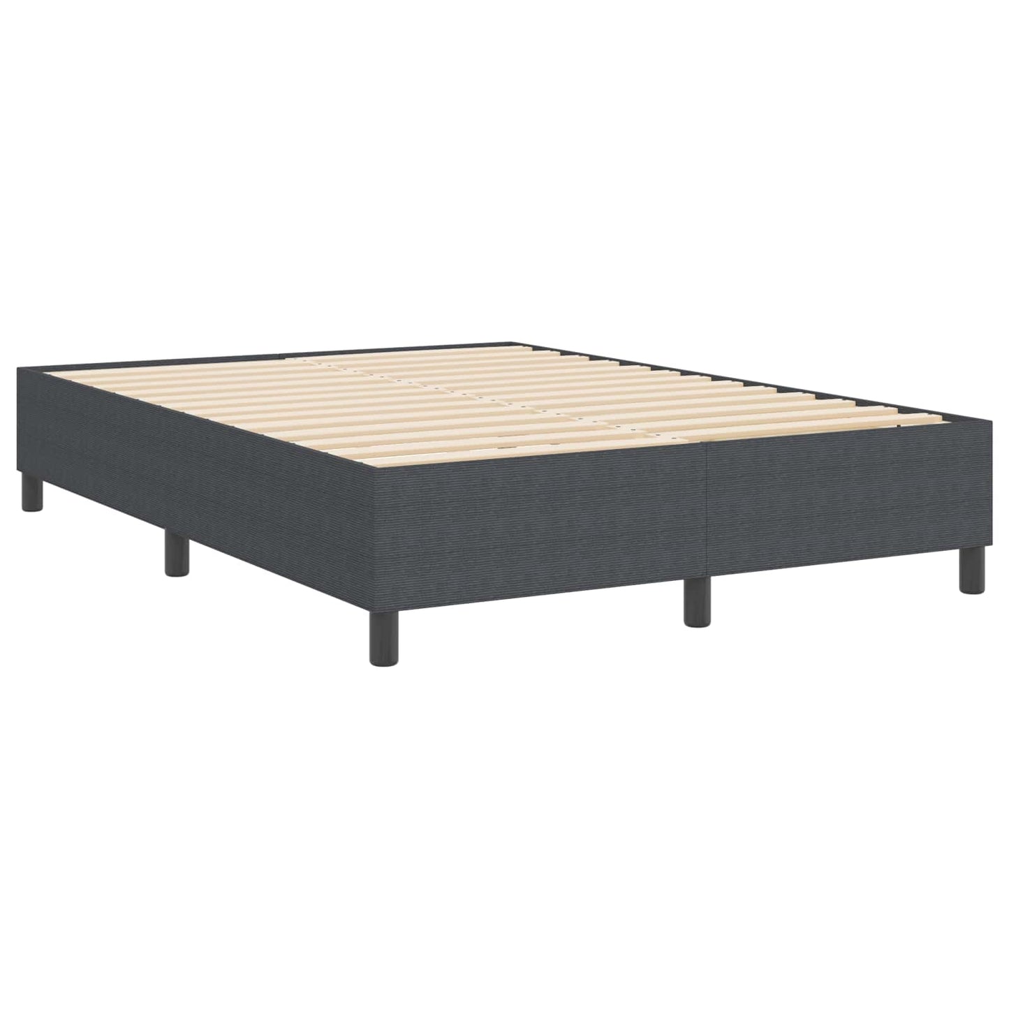 Struttura letto piattaforma Grigio scuro 160 x 200 cm Tessuto
