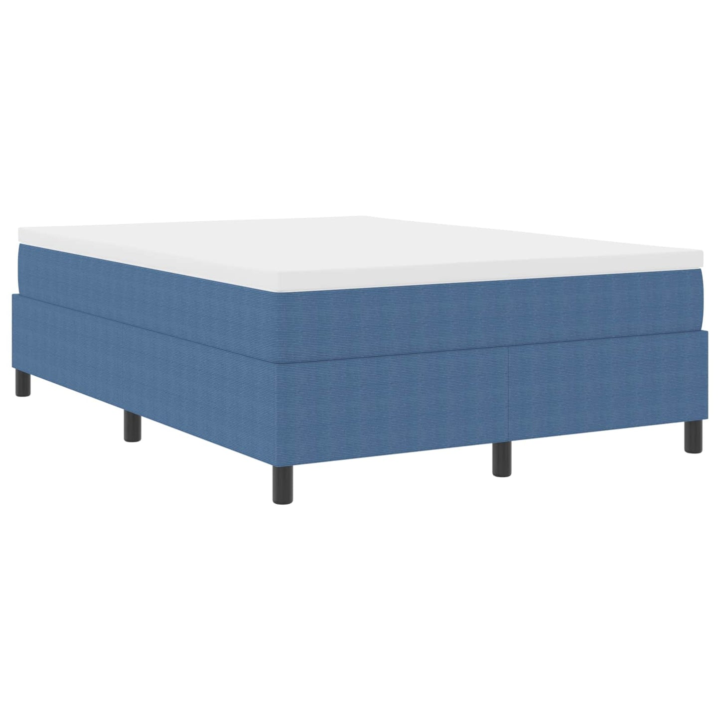 Struttura letto piattaforma Blu 160 x 200 cm Tessuto in Cords | homemem39