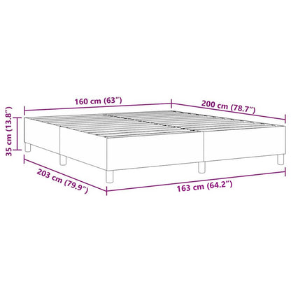 Struttura letto piattaforma Blu 160 x 200 cm Tessuto in Cords | homemem39