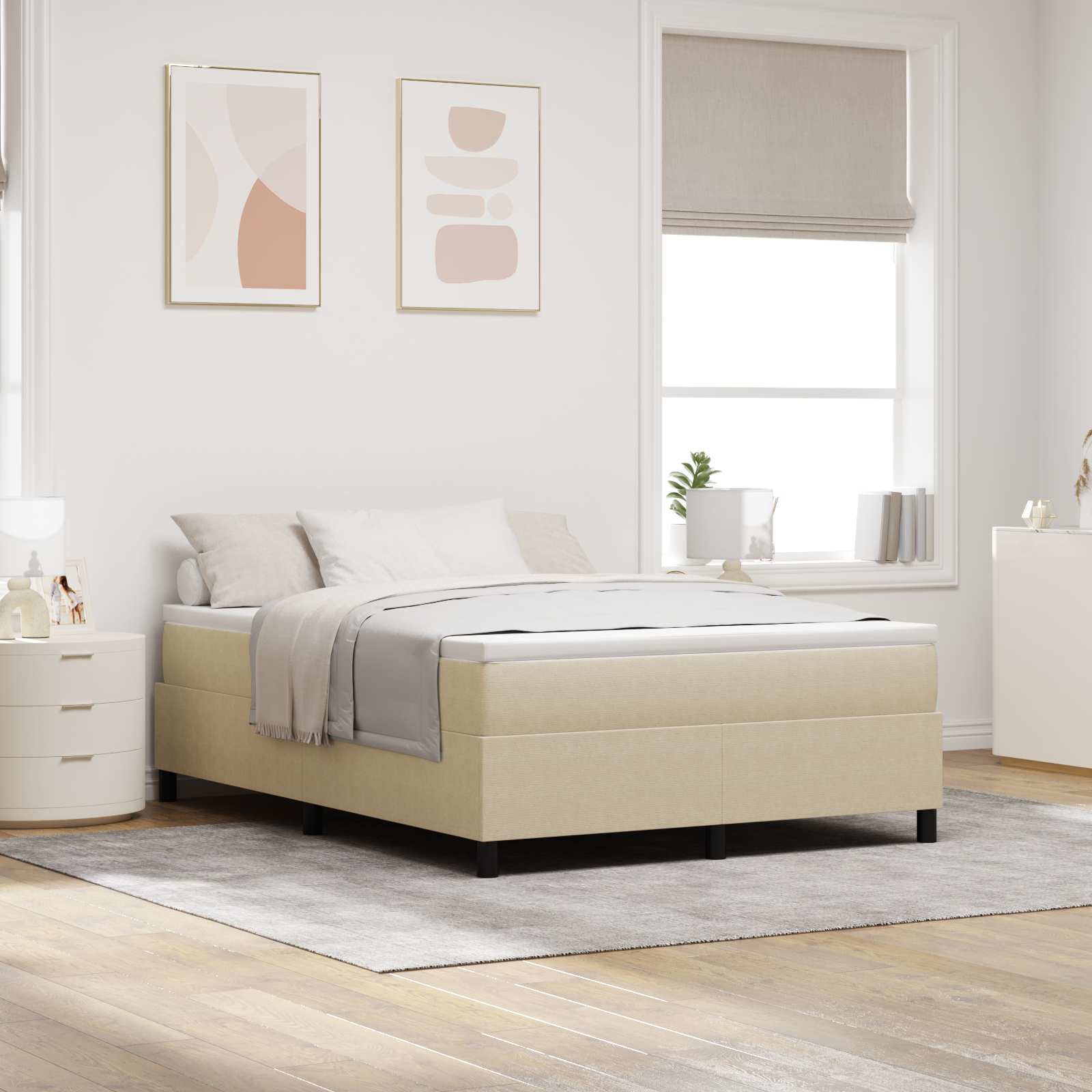 Struttura letto piattaforma Grigio Verde 160 x 200 cm | homemem39