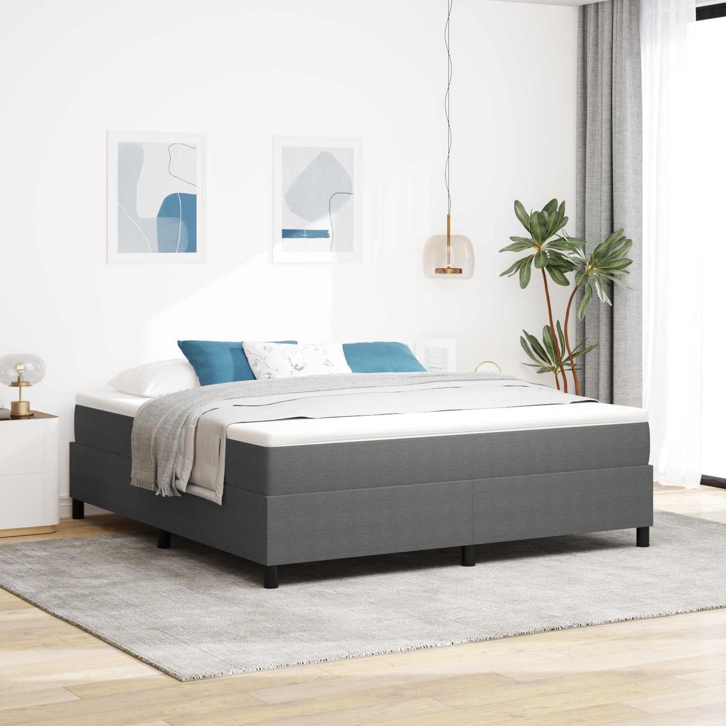 Struttura letto piattaforma Grigio chiaro 180 x 200 cm | homemem39
