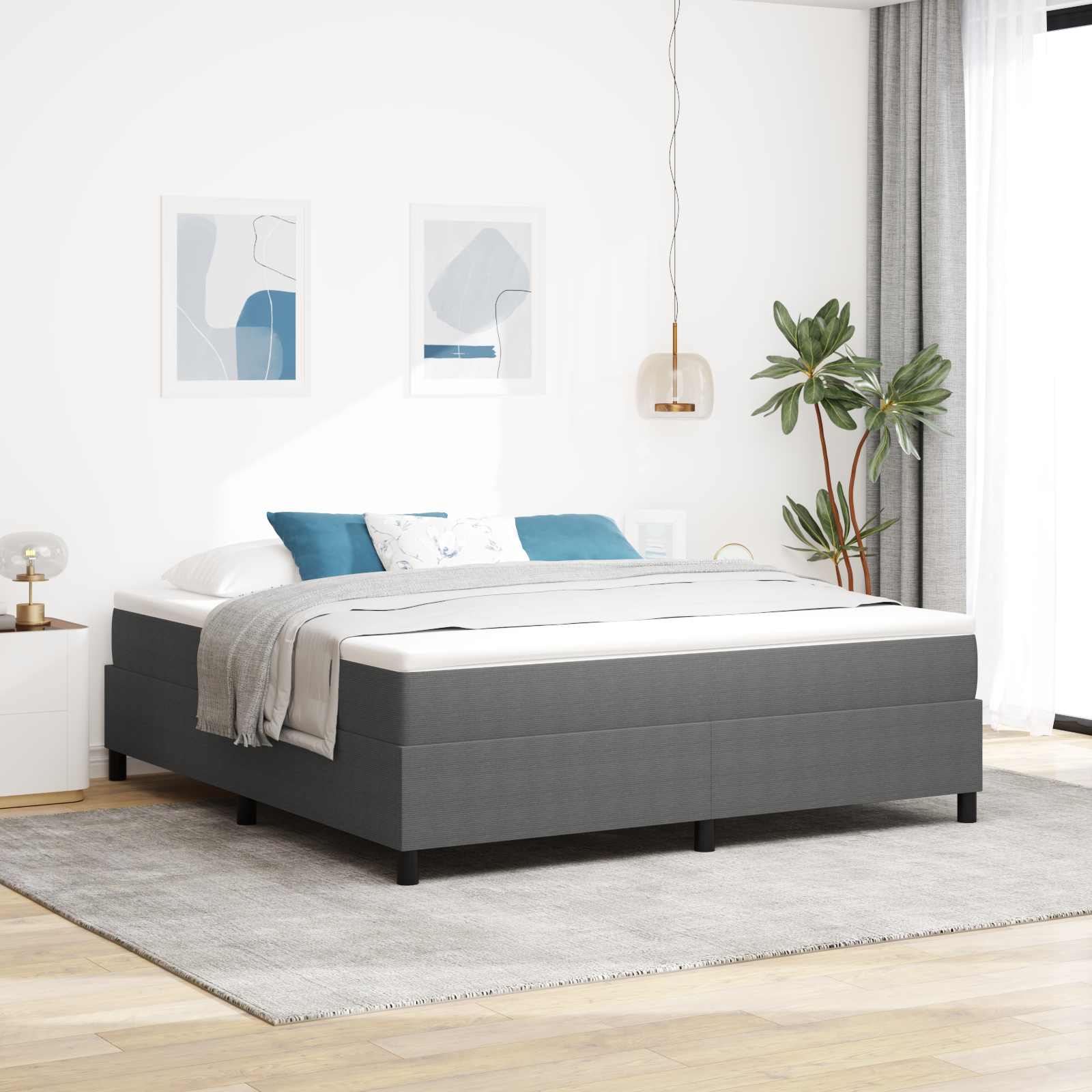 Struttura letto piattaforma Grigio chiaro 180 x 200 cm | homemem39