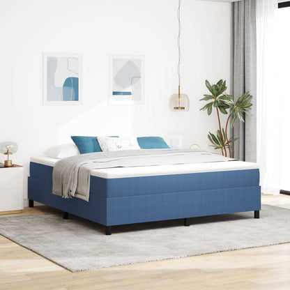 Struttura letto piattaforma Blu 180 x 200 cm Tessuto in Cords | homemem39