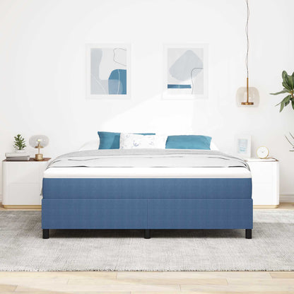 Struttura letto piattaforma Blu 180 x 200 cm Tessuto in Cords | homemem39