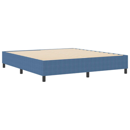 Struttura letto piattaforma Blu 180 x 200 cm Tessuto in Cords | homemem39