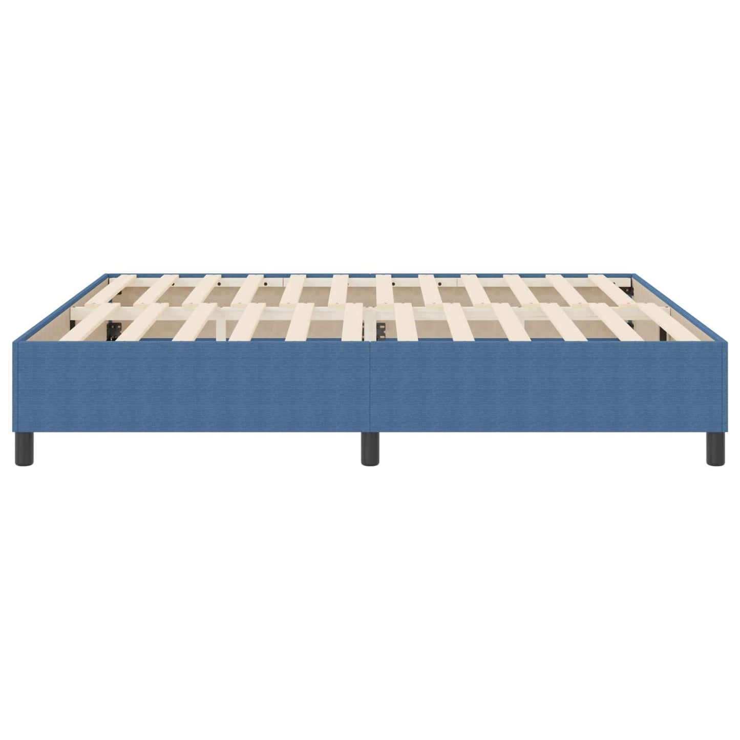 Struttura letto piattaforma Blu 180 x 200 cm Tessuto in Cords | homemem39