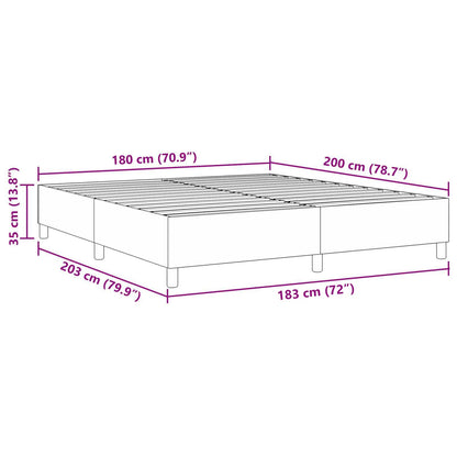 Struttura letto piattaforma Blu 180 x 200 cm Tessuto in Cords | homemem39