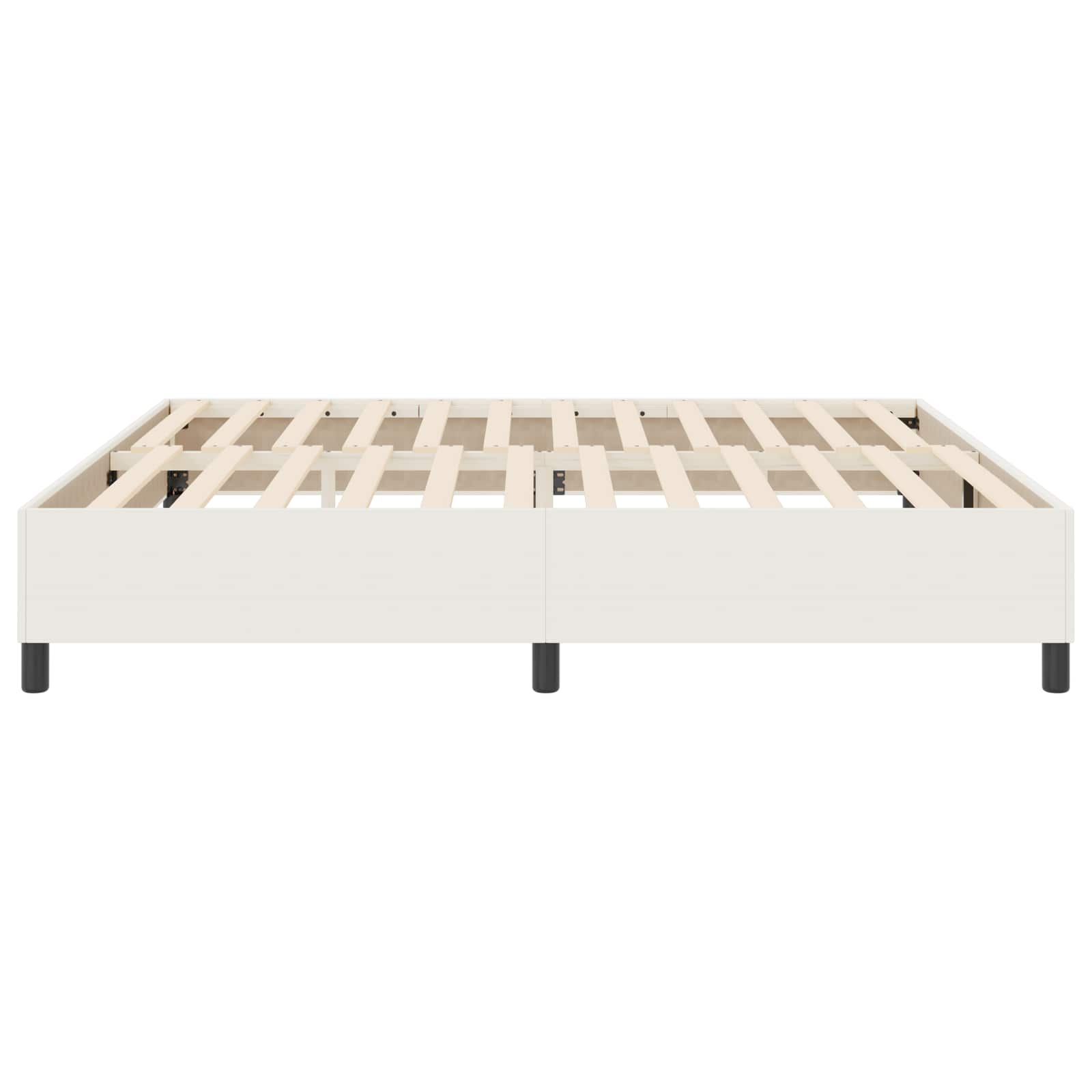 Struttura letto piattaforma Crema 200 x 200 cm Tessuto in Cords | homemem39