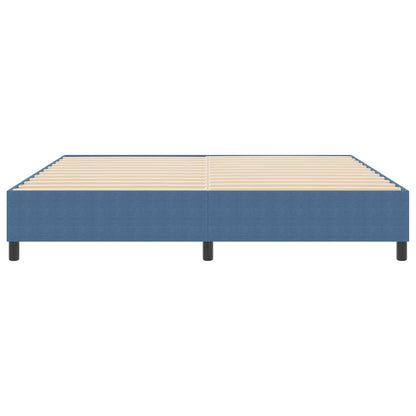Struttura letto piattaforma Blu 200 x 200 cm Tessuto