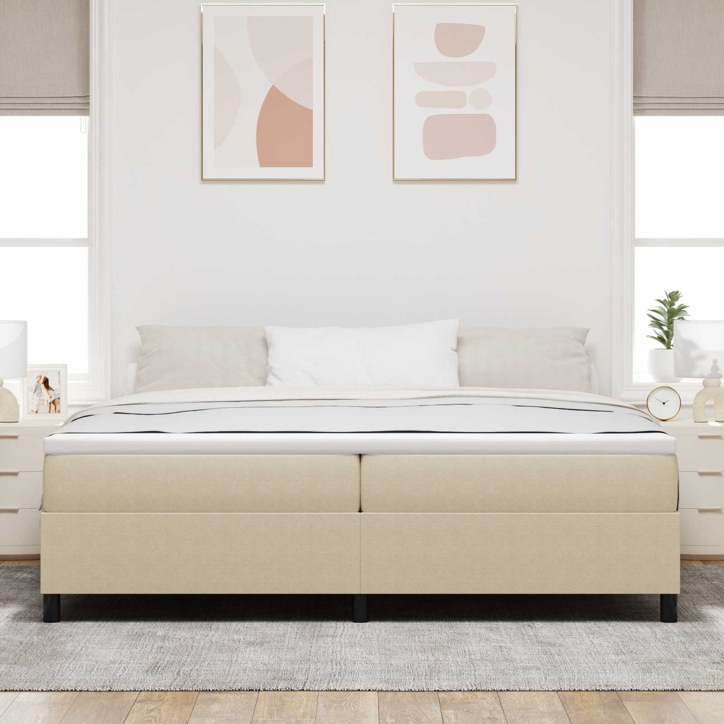 Struttura letto piattaforma Grigio Verde 200 x 200 cm | homemem39