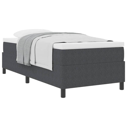 Letto a molle Grigio Scuro e Bianco 80 x 200 cm | homemem39