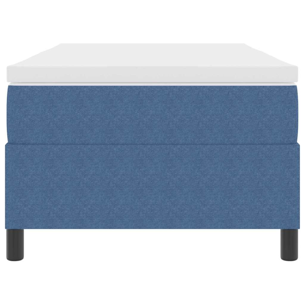 Letto a molle Blu e Bianco 80 x 200 cm Tessuto in Cords | homemem39