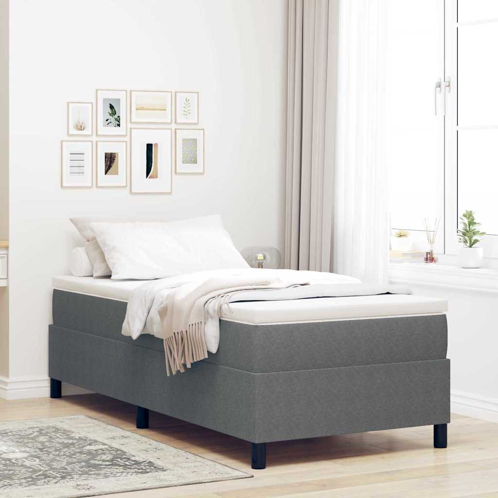 Letto a molle Grigio chiaro e bianco 90 x 200 cm | homemem39