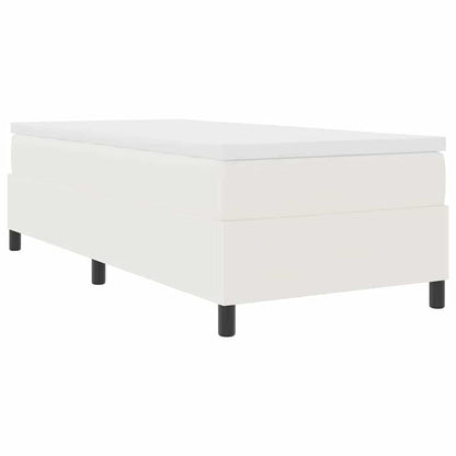 Letto a molle Crema e Bianco 90 x 200 cm Tessuto in Cords | homemem39