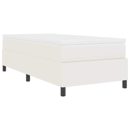 Letto a molle Crema e Bianco 90 x 200 cm Tessuto in Cords | homemem39