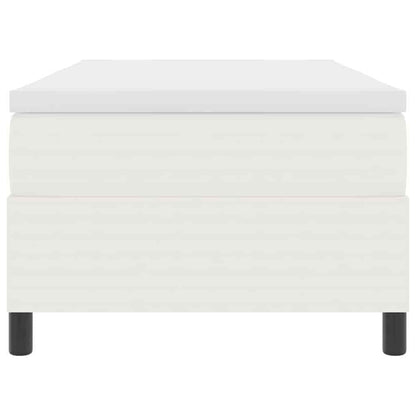 Letto a molle Crema e Bianco 90 x 200 cm Tessuto in Cords | homemem39