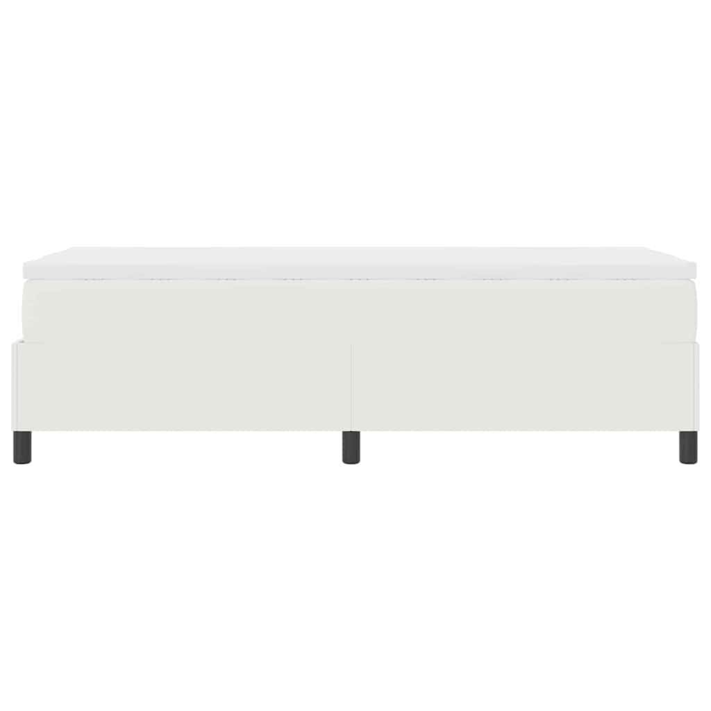 Letto a molle Crema e Bianco 90 x 200 cm Tessuto in Cords | homemem39
