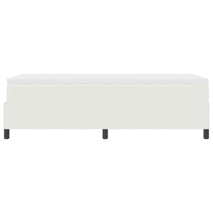 Letto a molle Crema e Bianco 90 x 200 cm Tessuto in Cords | homemem39