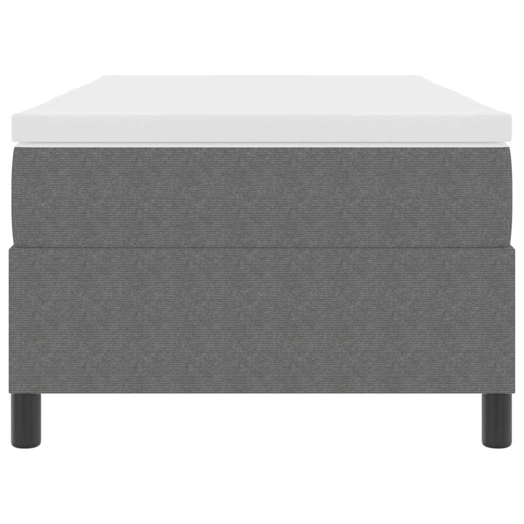 Letto a molle Grigio chiaro e bianco 100 x 200 cm | homemem39
