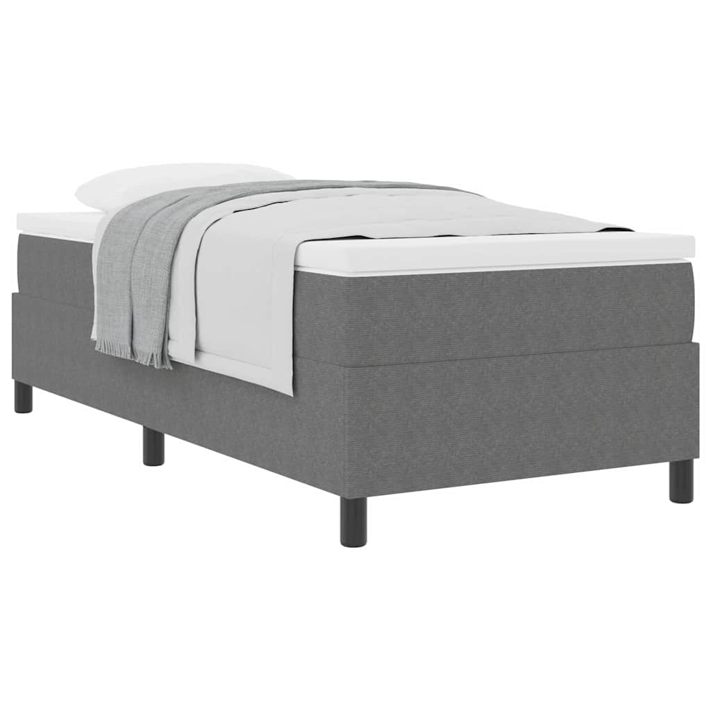 Letto a molle Grigio chiaro e bianco 100 x 200 cm | homemem39