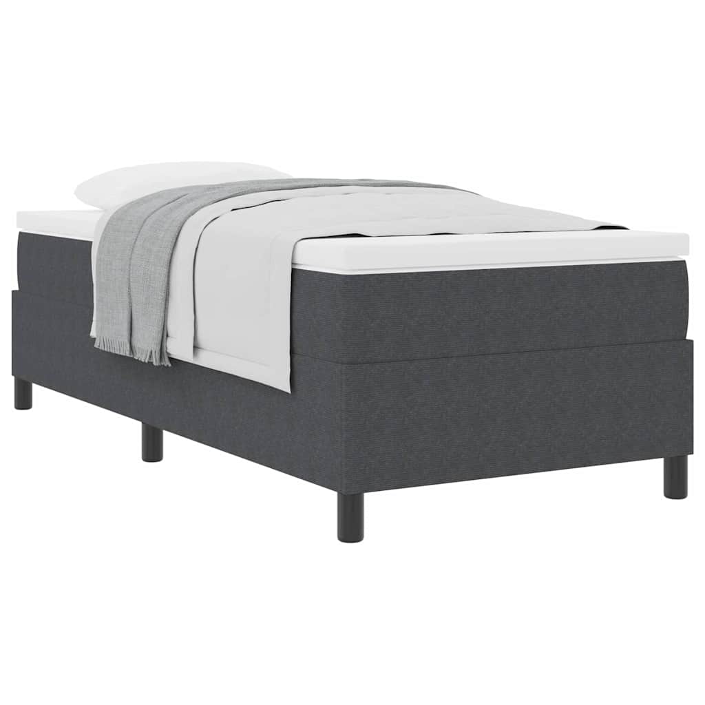 Letto a molle Grigio Scuro e Bianco 100 x 200 cm | homemem39