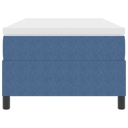 Letto a molle Blu e Bianco 100 x 200 cm Tessuto in Cords | homemem39