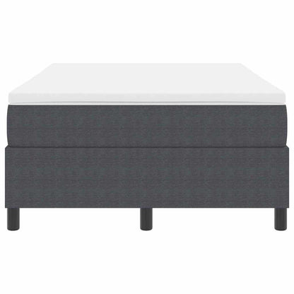 Letto a molle Grigio Scuro e Bianco 120 x 190 cm