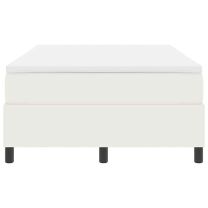 Letto a molle Crema e Bianco 120 x 190 cm Tessuto in Cords | homemem39
