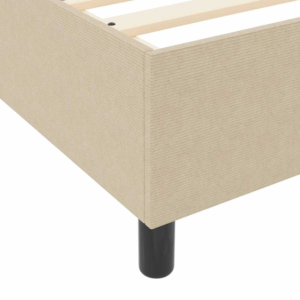 Letto a molle Grigio chiaro e bianco 120 x 190 cm | homemem39