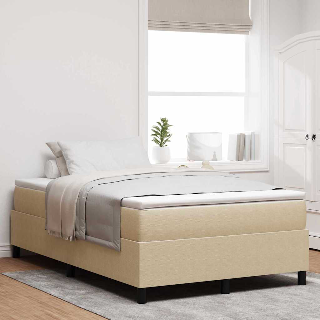 Letto a molle Grigio chiaro e bianco 120 x 190 cm | homemem39