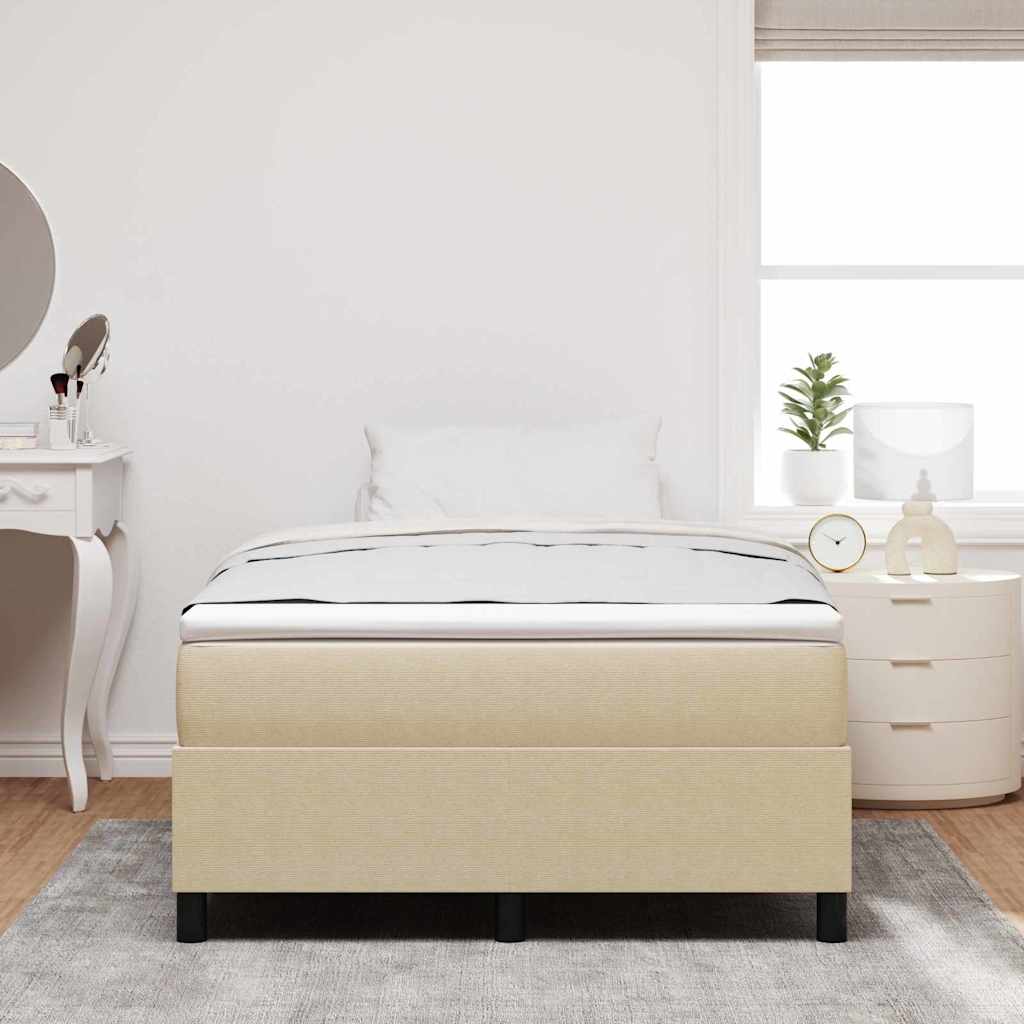 Letto a molle Grigio chiaro e bianco 120 x 190 cm | homemem39