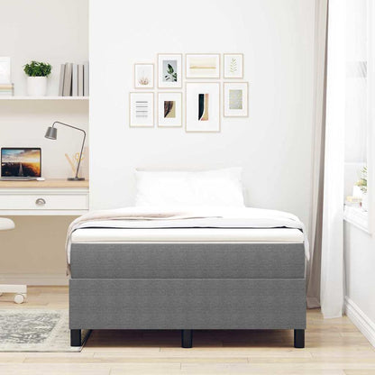 Letto a molle Grigio chiaro e bianco 120 x 200 cm | homemem39