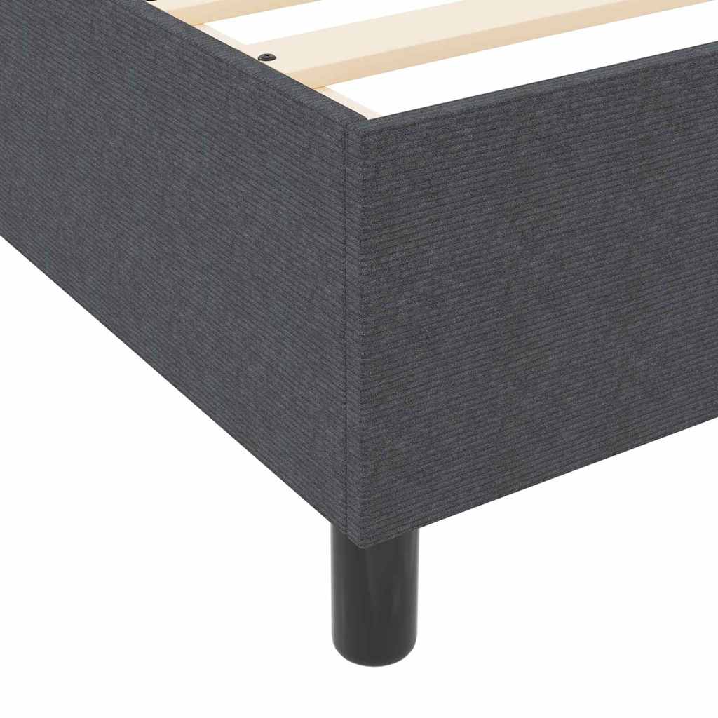 Letto a molle Grigio Scuro e Bianco 120 x 200 cm | homemem39