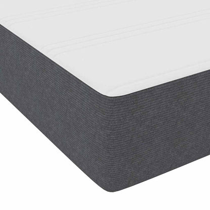 Letto a molle Grigio Scuro e Bianco 120 x 200 cm | homemem39