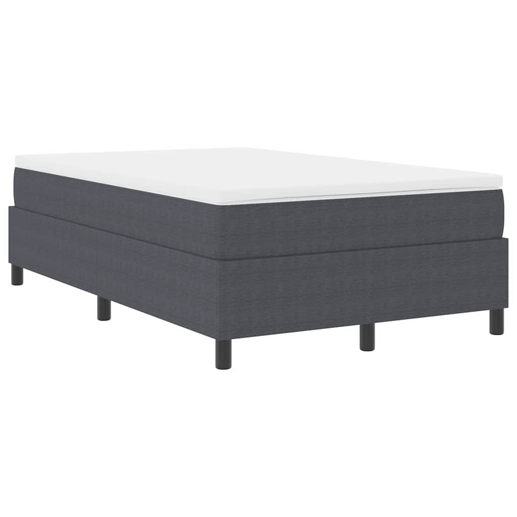 Letto a molle Grigio Scuro e Bianco 120 x 200 cm | homemem39