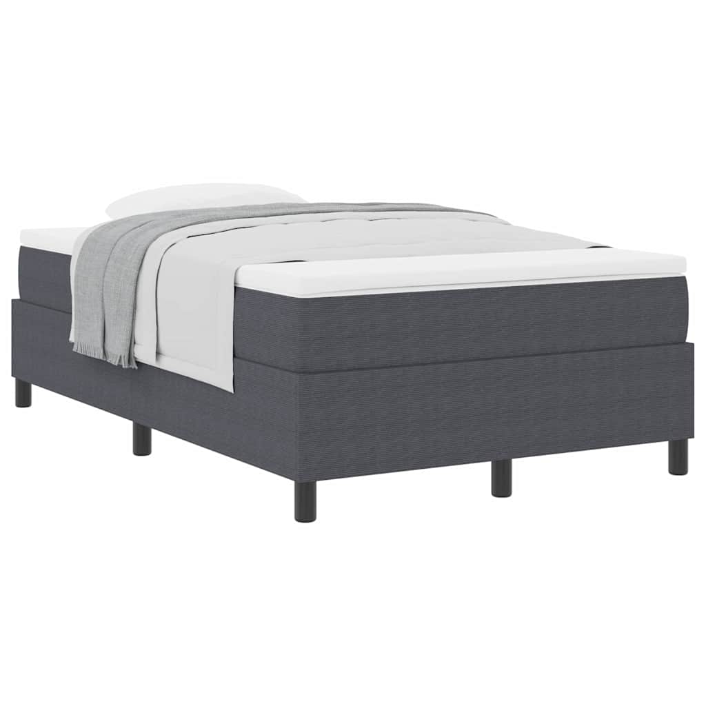 Letto a molle Grigio Scuro e Bianco 120 x 200 cm | homemem39