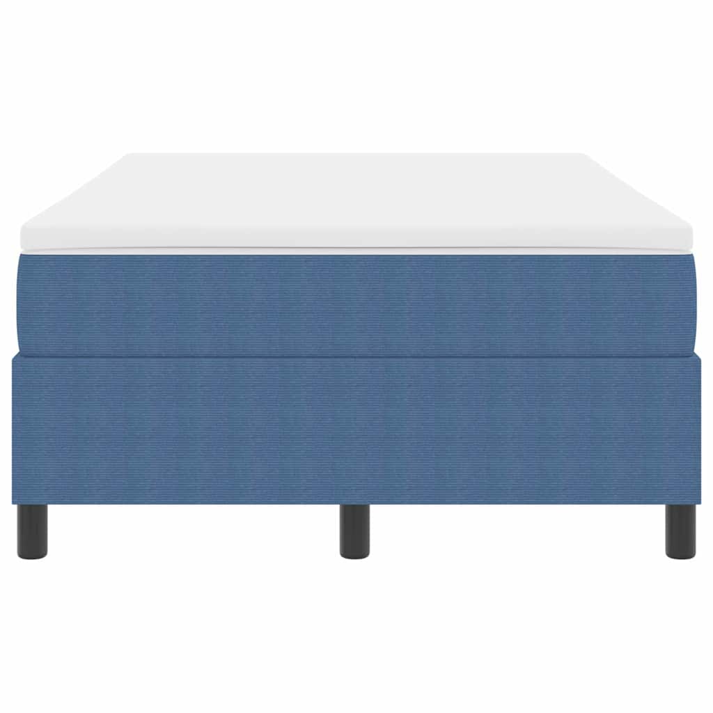 Letto a molle Blu e Bianco 120 x 200 cm Tessuto in Cords | homemem39