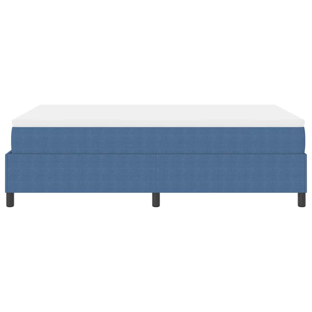 Letto a molle Blu e Bianco 120 x 200 cm Tessuto in Cords | homemem39