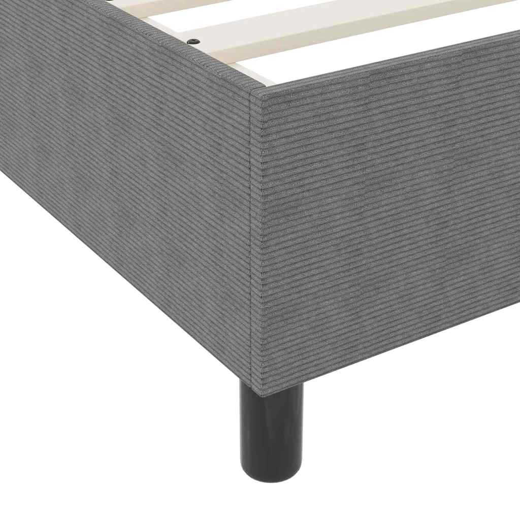 Letto a molle Grigio chiaro e bianco 140 x 190 cm | homemem39