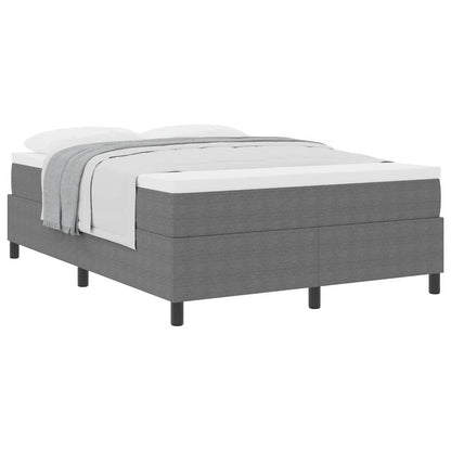 Letto a molle Grigio chiaro e bianco 140 x 190 cm | homemem39