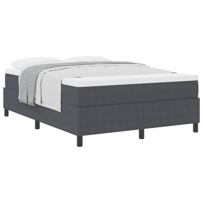 Letto a molle Grigio Scuro e Bianco 140 x 190 cm | homemem39