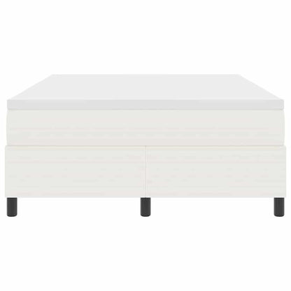 Letto a molle Crema e Bianco 140 x 190 cm Tessuto in Cords | homemem39