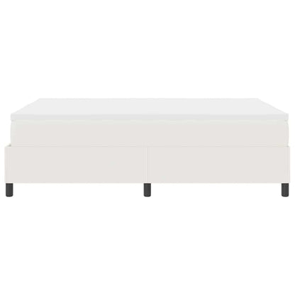 Letto a molle Crema e Bianco 140 x 190 cm Tessuto in Cords | homemem39
