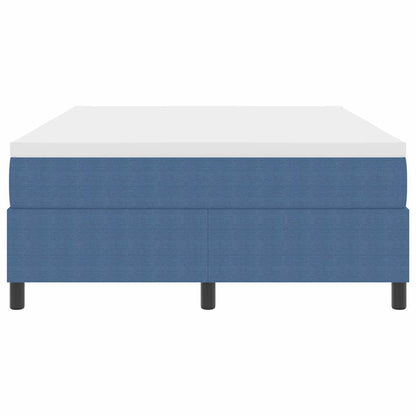 Letto a molle Blu e Bianco 140 x 190 cm Tessuto in Cords | homemem39