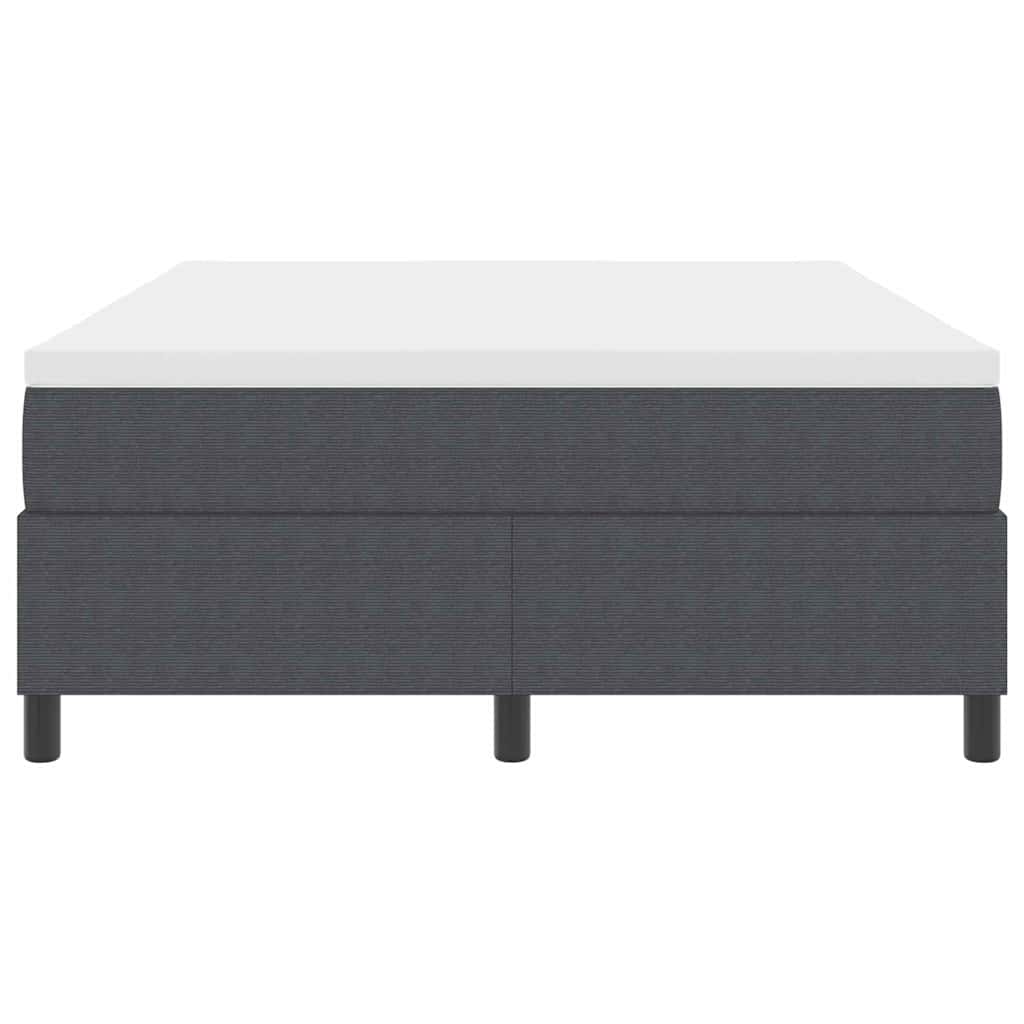 Letto a molle Grigio Scuro e Bianco 140 x 200 cm | homemem39